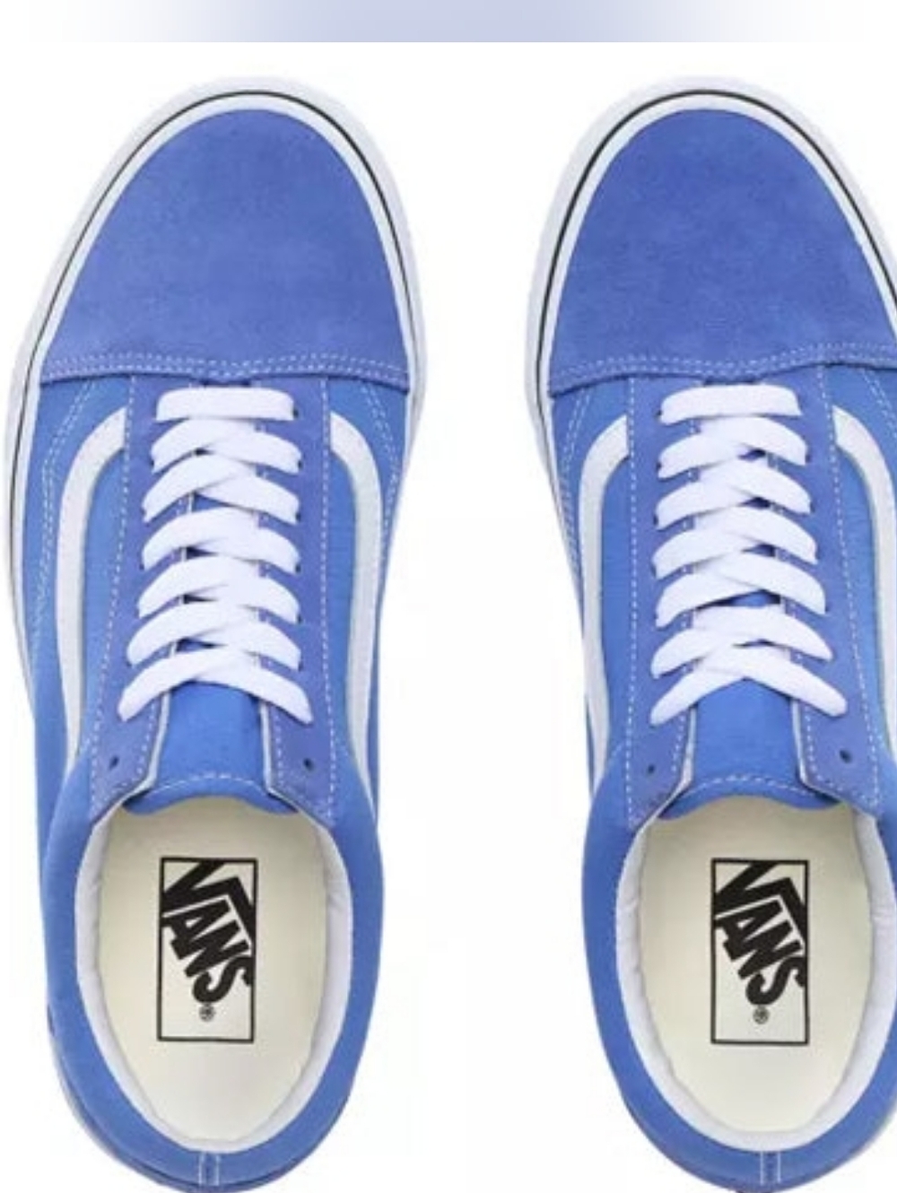 VANS Old Skool Ultramarine & True White Sneakers Size Men's 5.5 / Women's 7.0